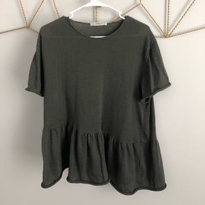zara knit peplum